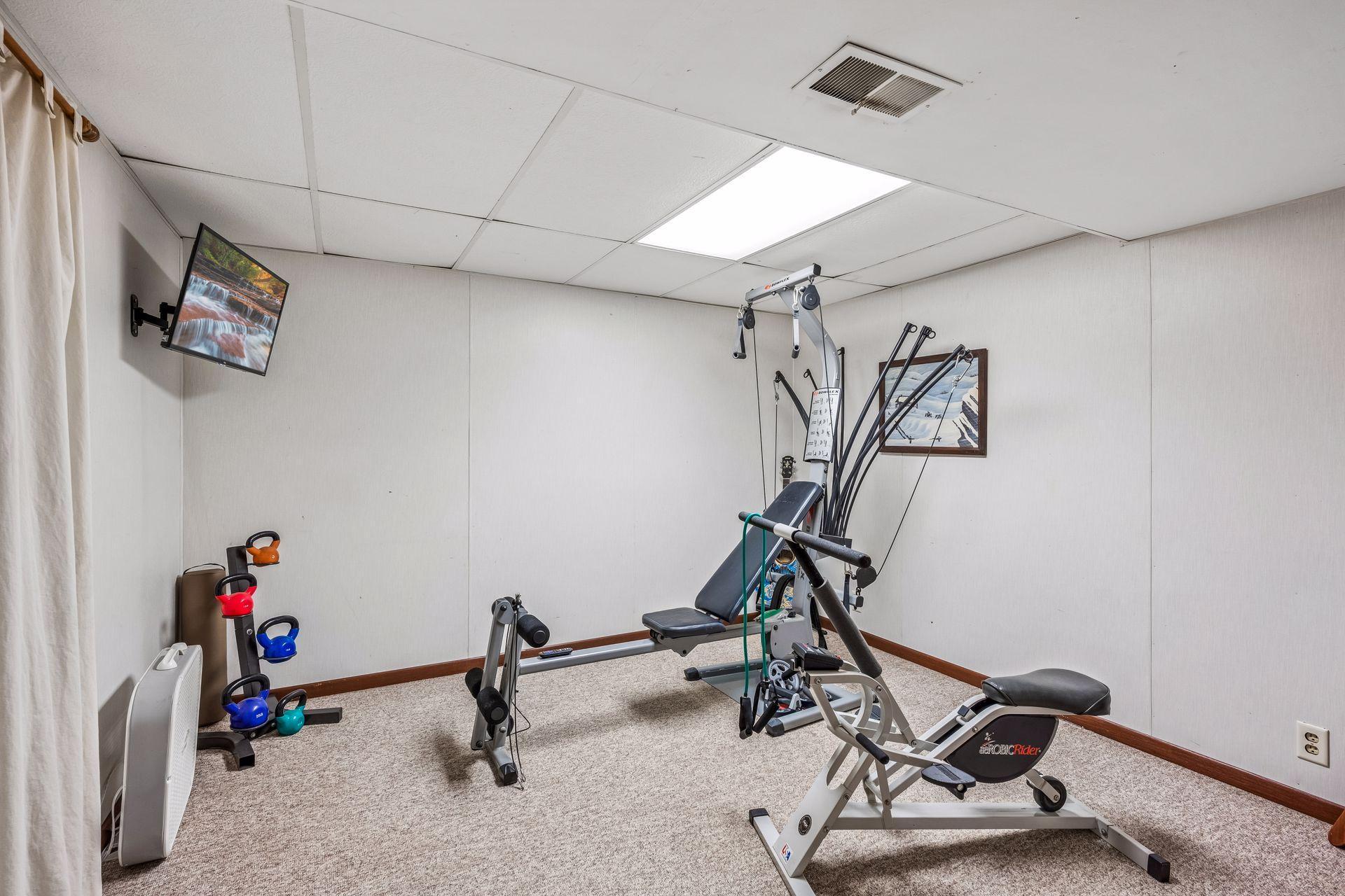 Lower level "bonus" room
