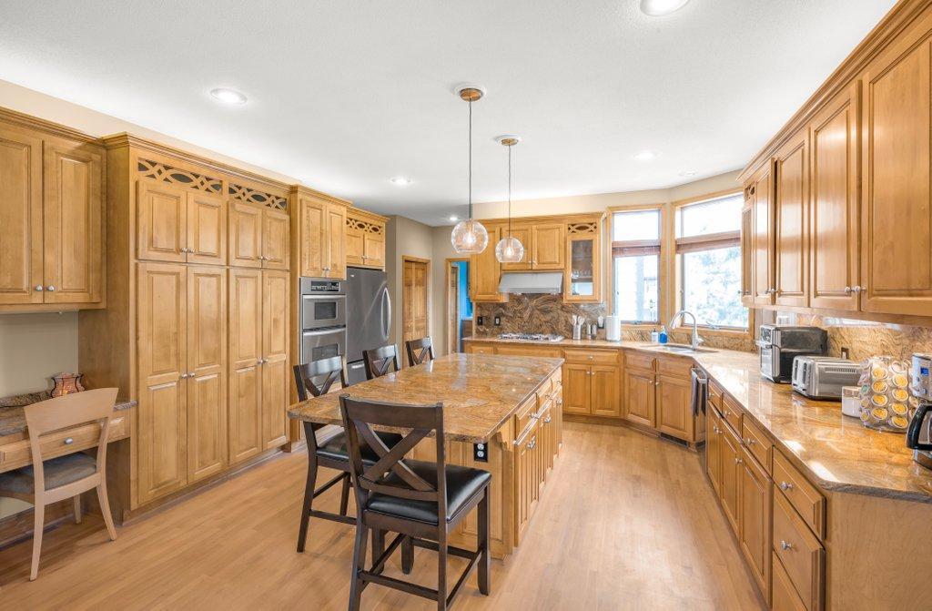 Plenty of cabinets for storage