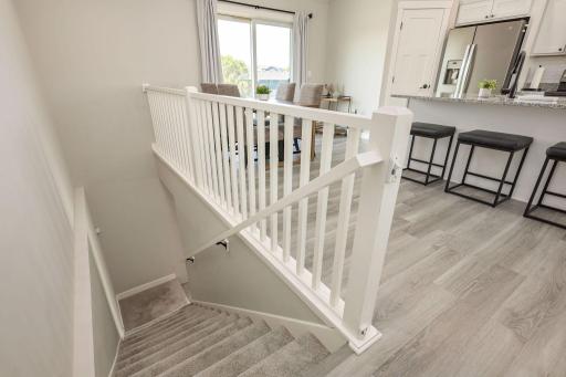 Finished Stairs to Lower Level