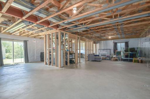Unfinished Walkout Basement