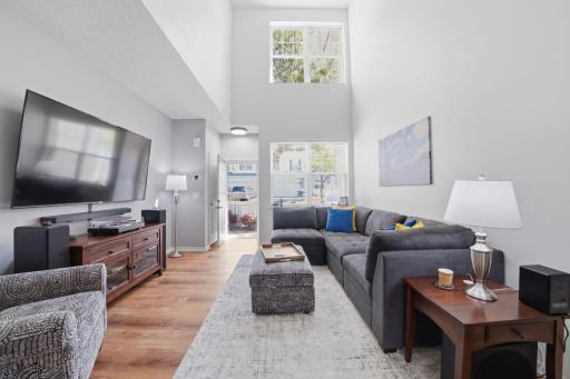 Dramatic 2-story family room welcomes you home!