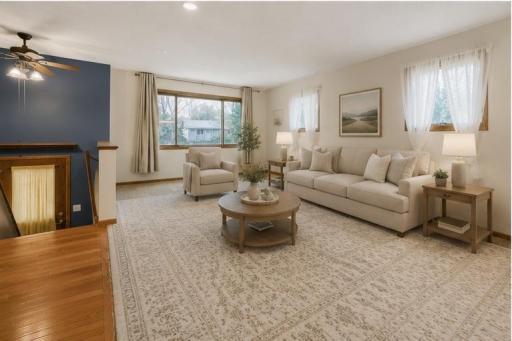 Virtually Staged Living room