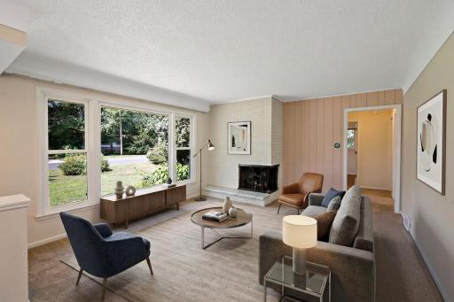 Virtually Staged Living Room