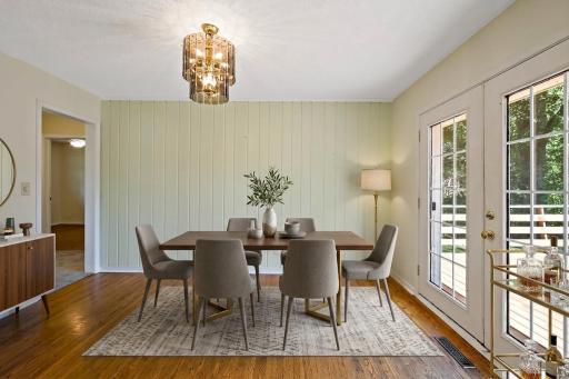Virtually Staged Formal Dining