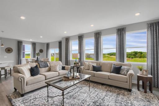 Large and functional main level family room.