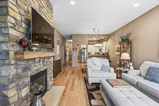 The open layout makes entertaining easy.