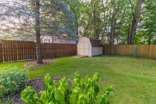 Additional storage available in this back corner shed