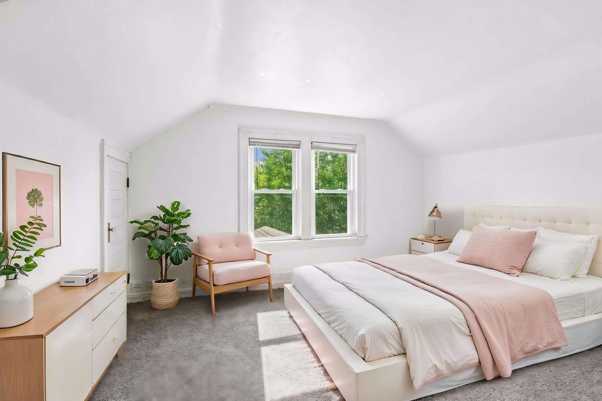 Upper Level Bedroom (Virtually Staged)