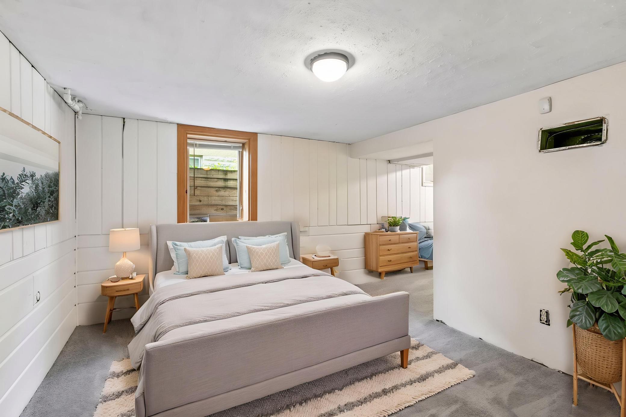 Lower Level Bedroom (Virtually Staged)