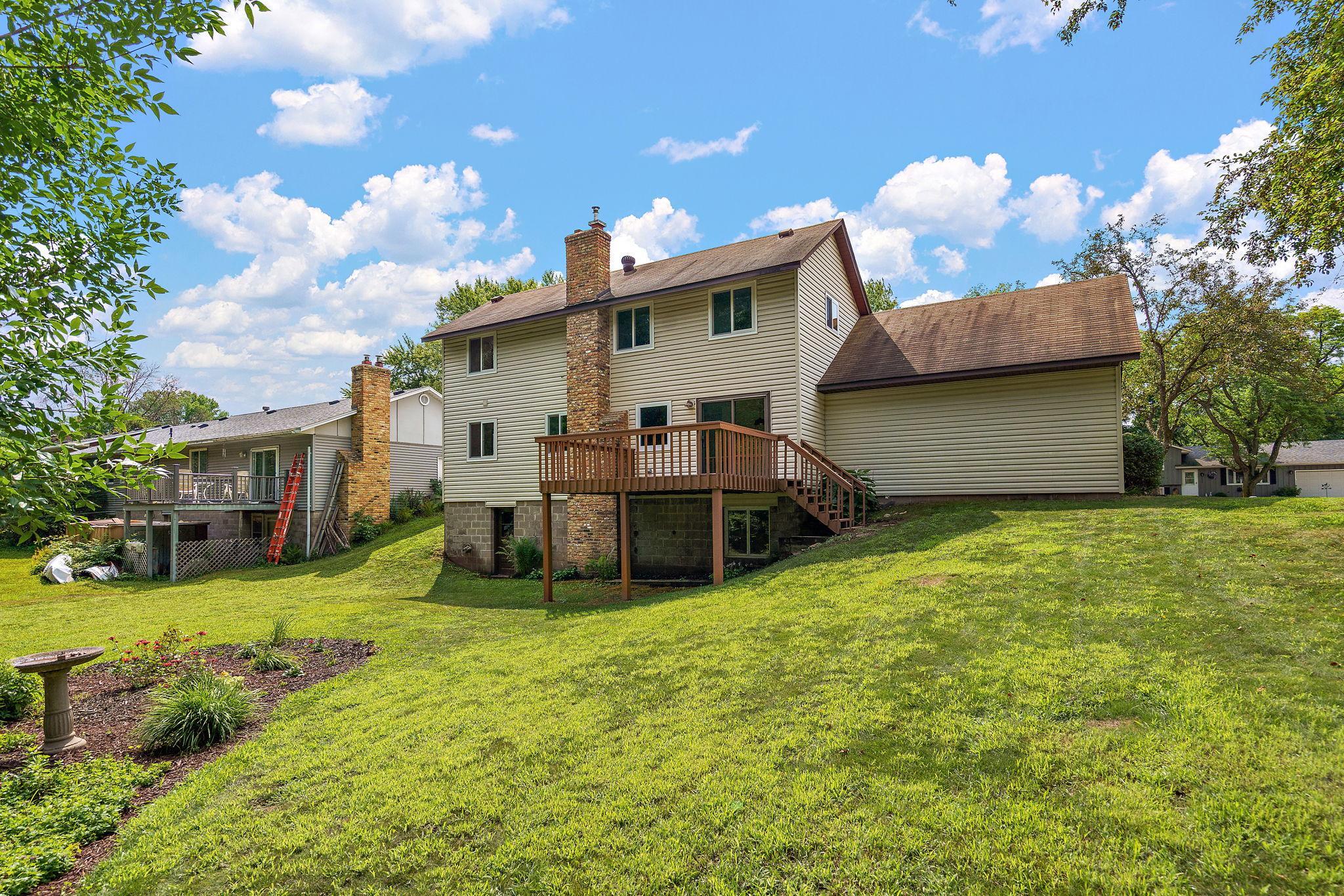 Back of Home with deck