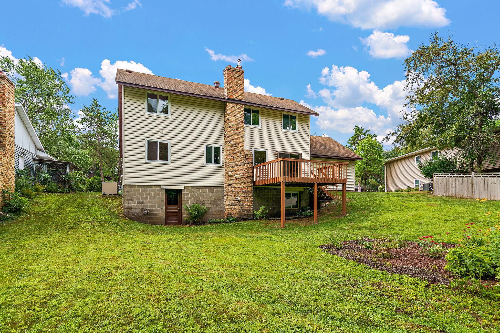 Exterior of home from back yard