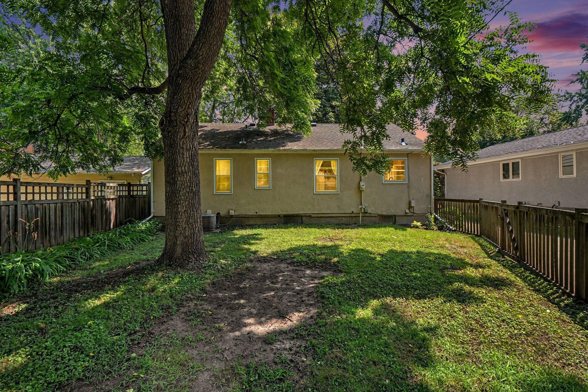 View of the backyard. Low maintenance.