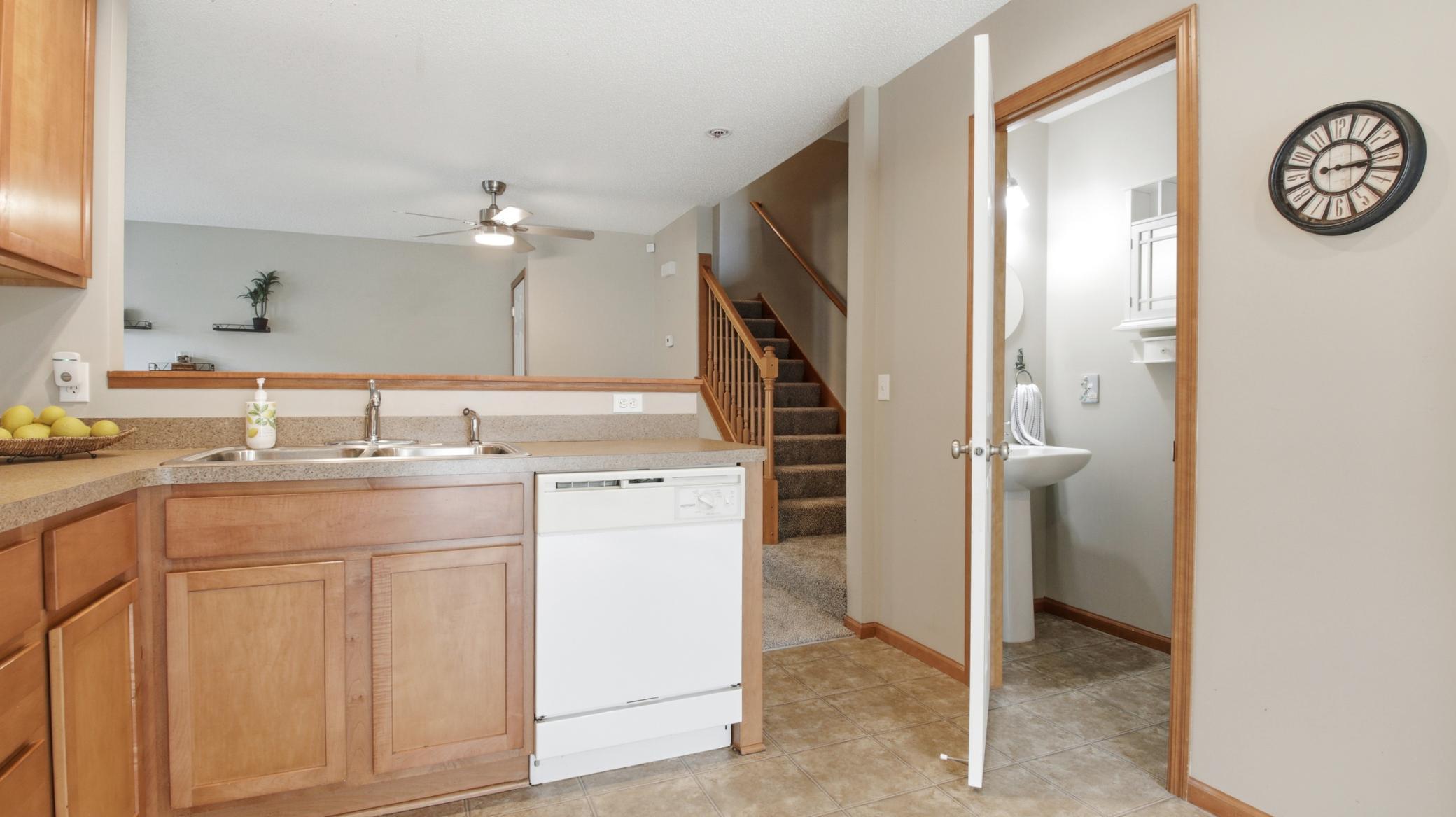 Awesome half bath on the main level!