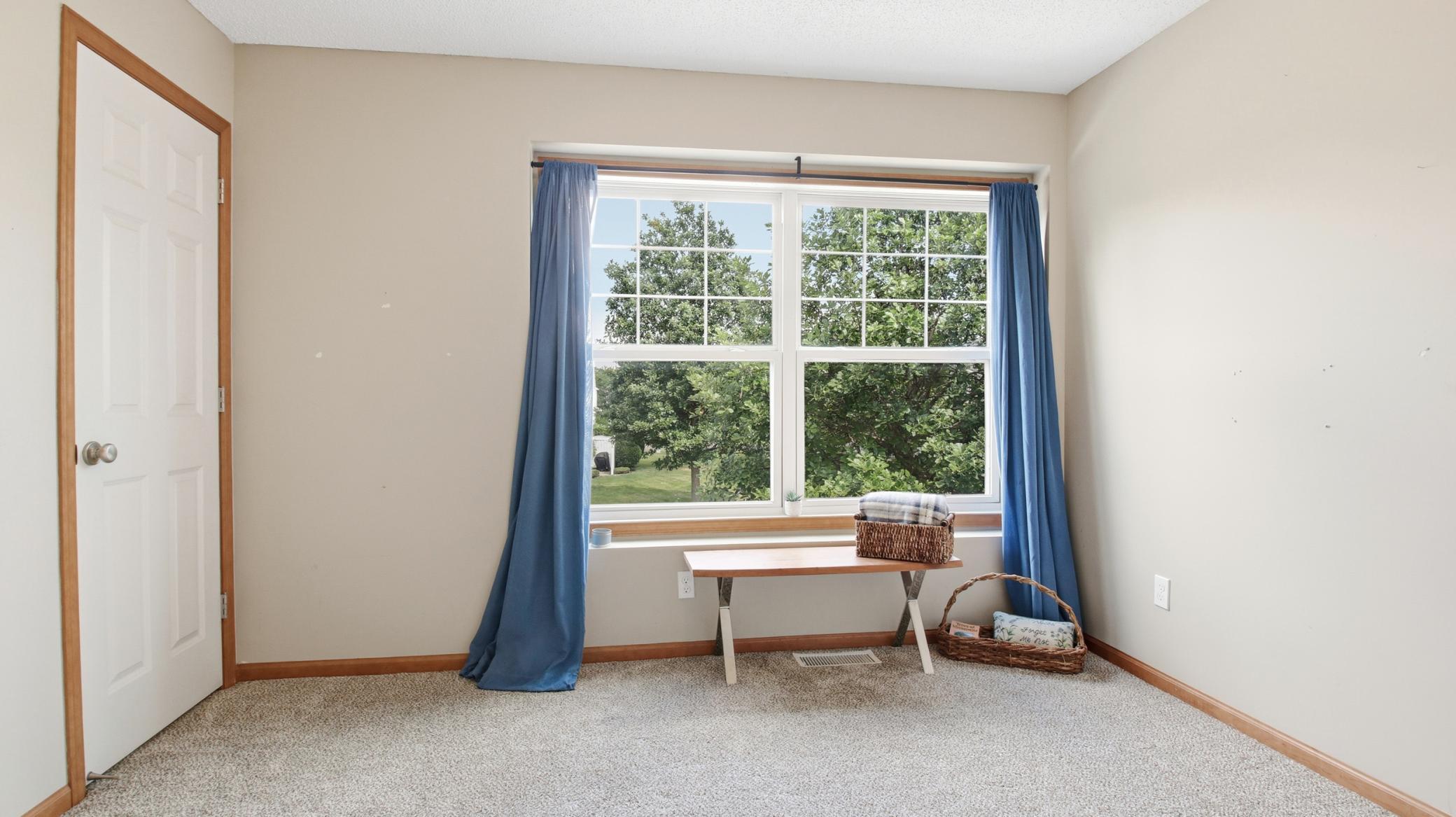 The second bedroom on the upper level.