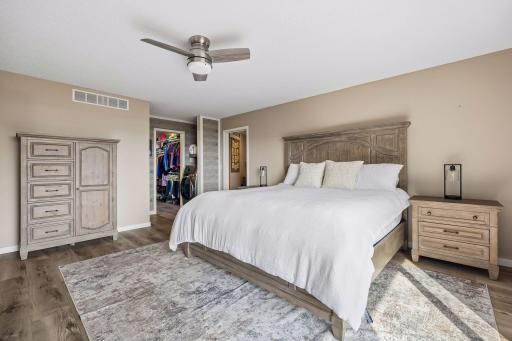 Spacious primary bedroom