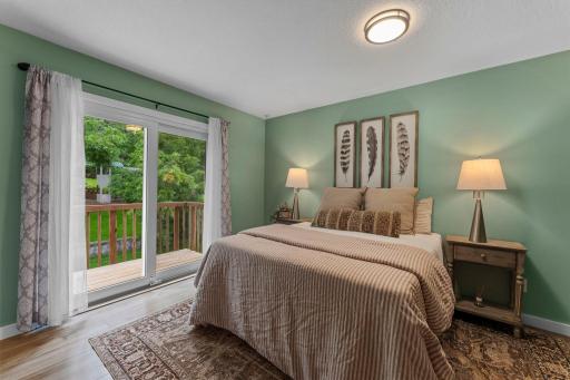 The primary suite is highlighted by a walk-in closet and private bath.