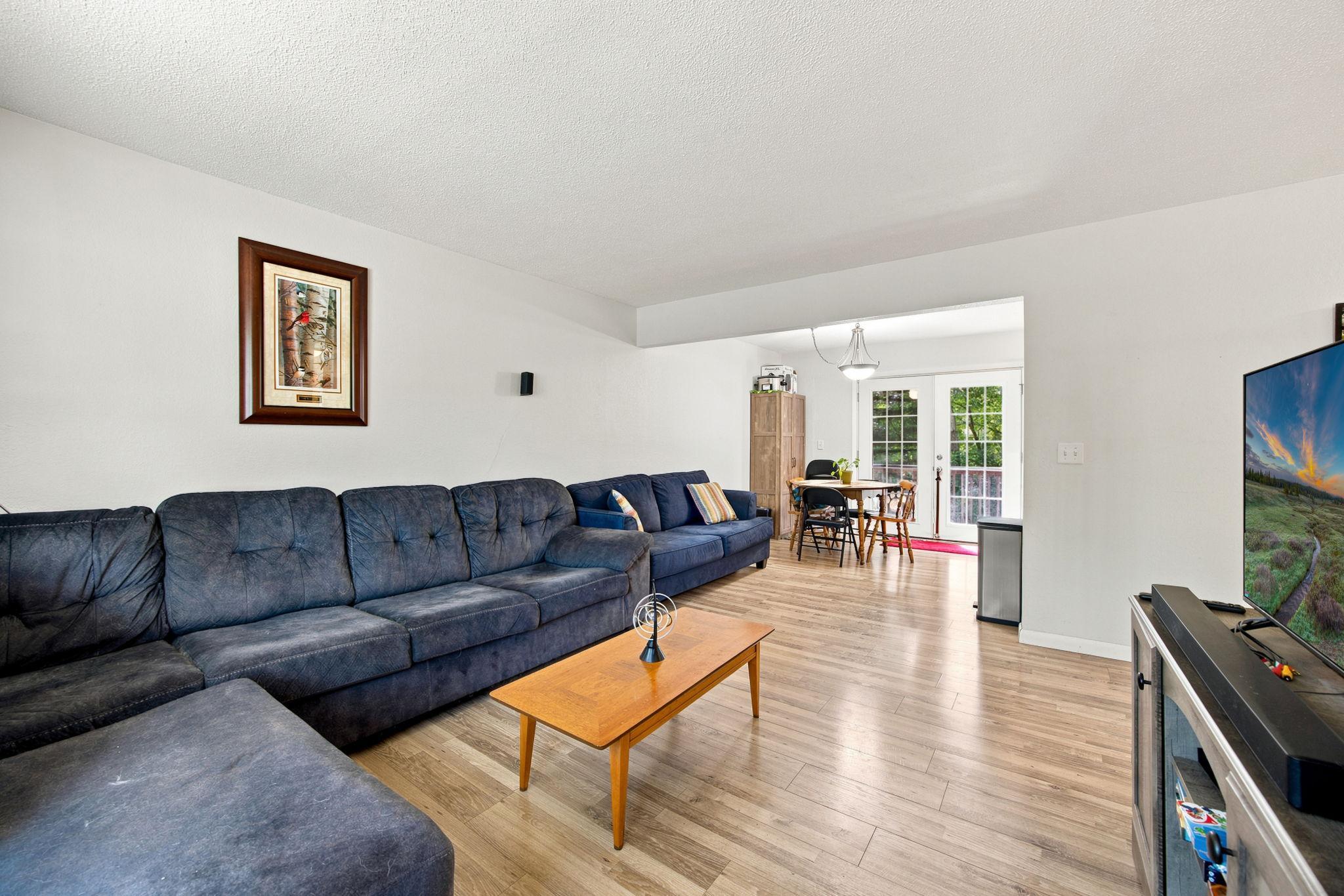 The main level offers an easy flow between the everyday living spaces