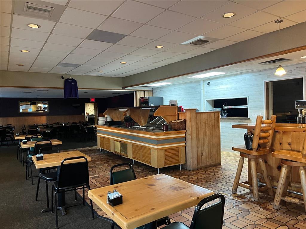 Inside buffet area with new backsplash wall behind counter.jpeg