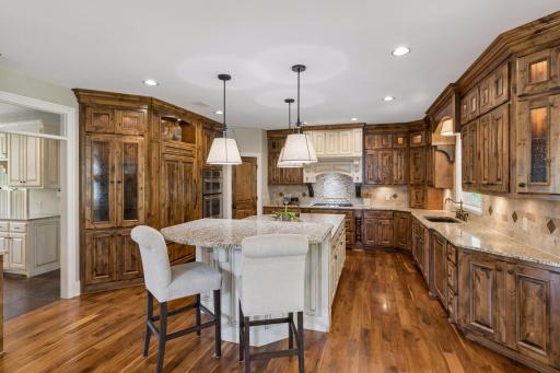 Another view of the kitchen, with the mudroom conveniently located just off to the side.
