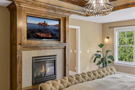 End your day or start your morning with a cozy fire in the gas fireplace.