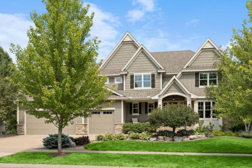 This 5 bedroom, 5 bathroom custom home is beautifully designed and located in the desired Dancing Waters community.