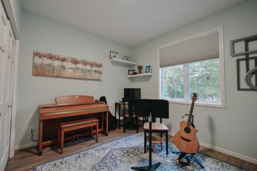 2nd bedroom has a murphy bed. It is a queen murphy bed; the bed stays; matress does not stay. Current owners use the 2nd bedroom as music room and guest room.