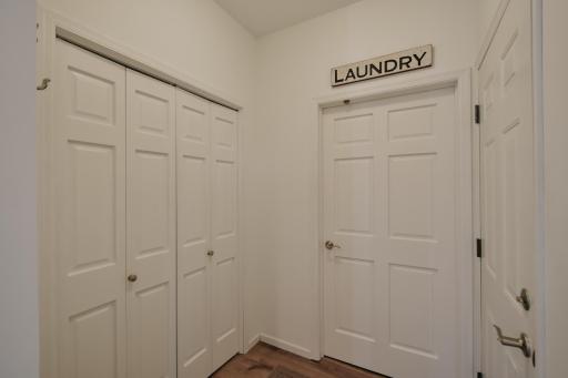 Laundry room and mechanical room.