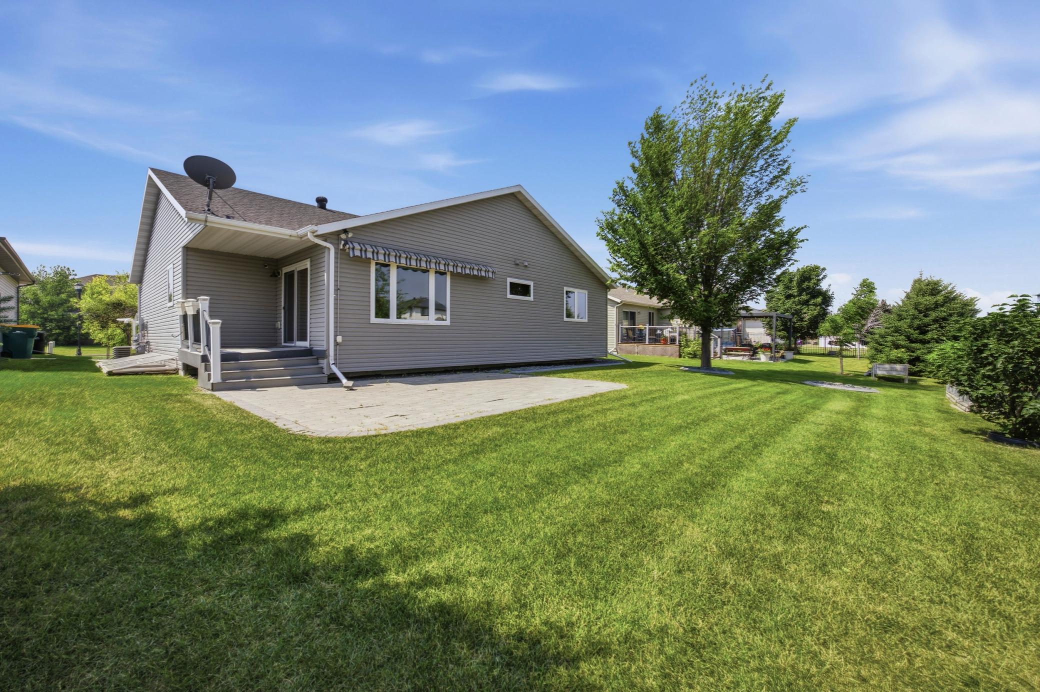 Patio, Covered Maintenance Free Deck & Awning for optional Shade