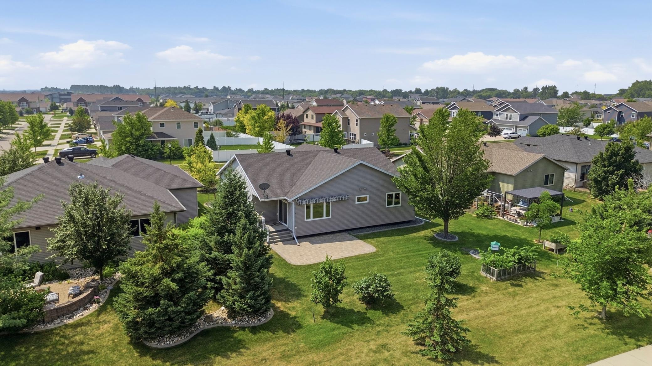 Aerial View of Backyard