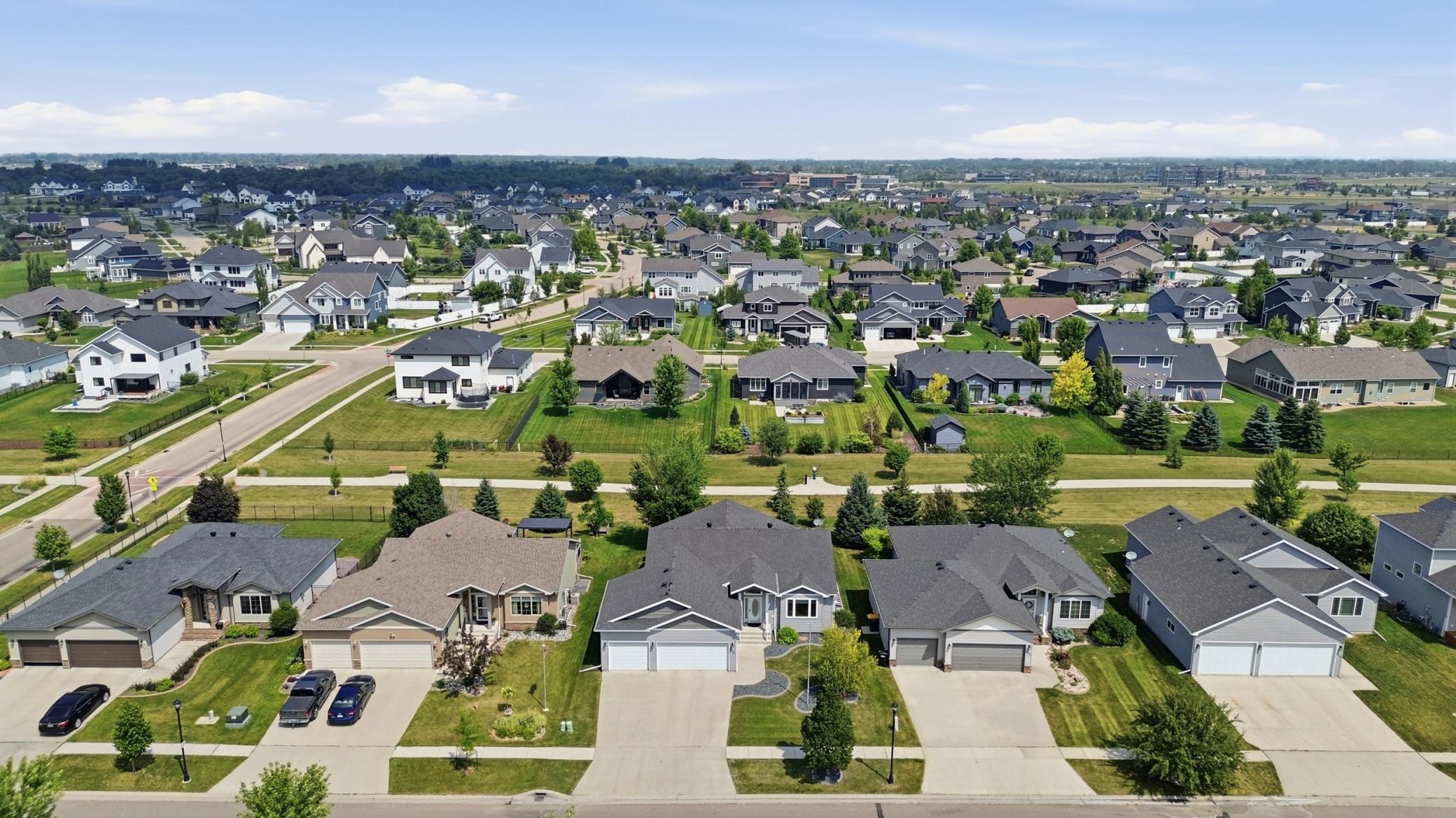 Aerial View of Home - Backs to Bike Path