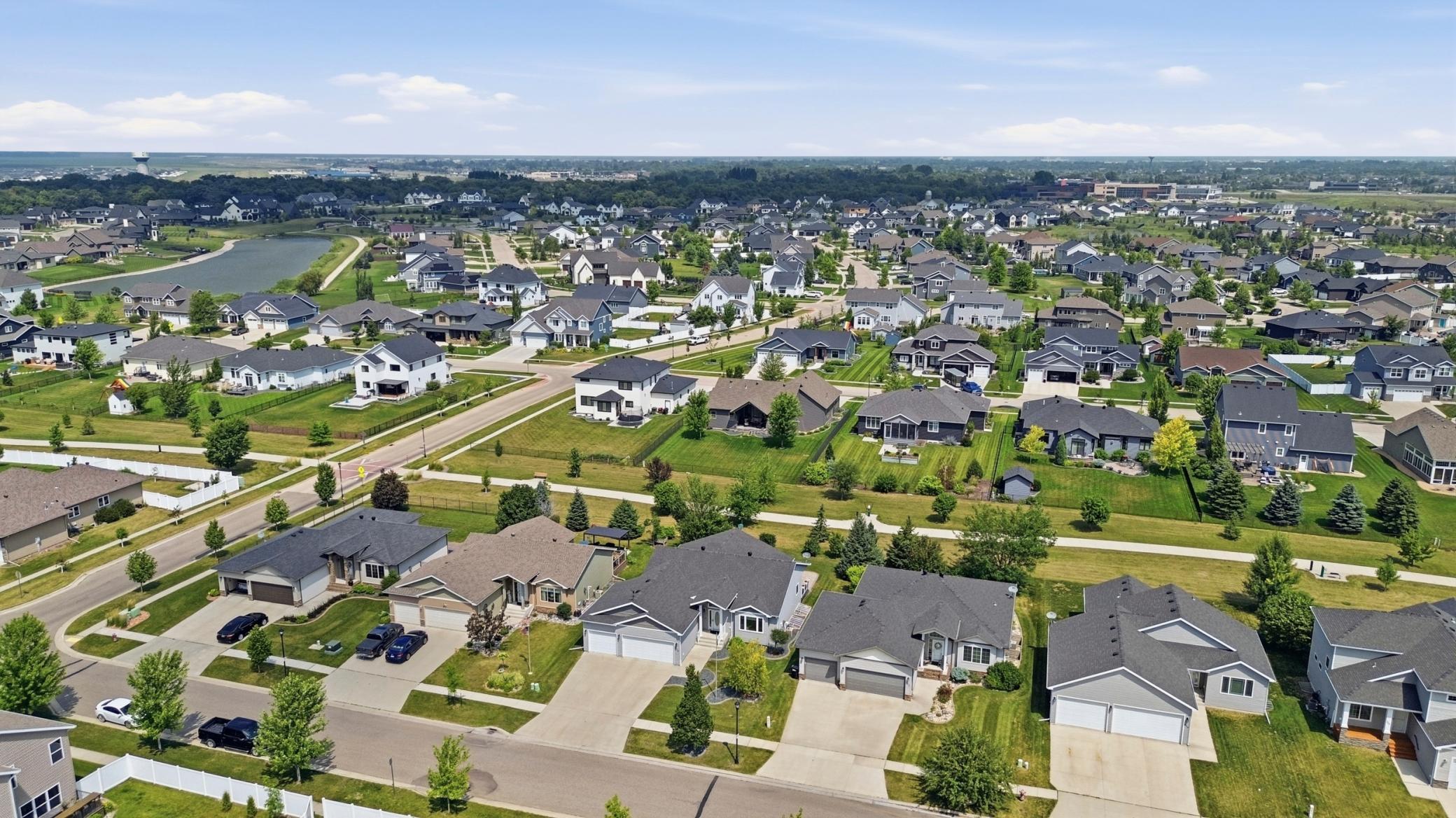 Aerial View- Backs to Bike Path