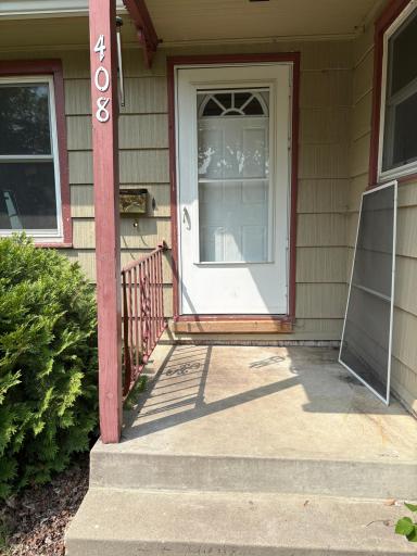 Covered front door