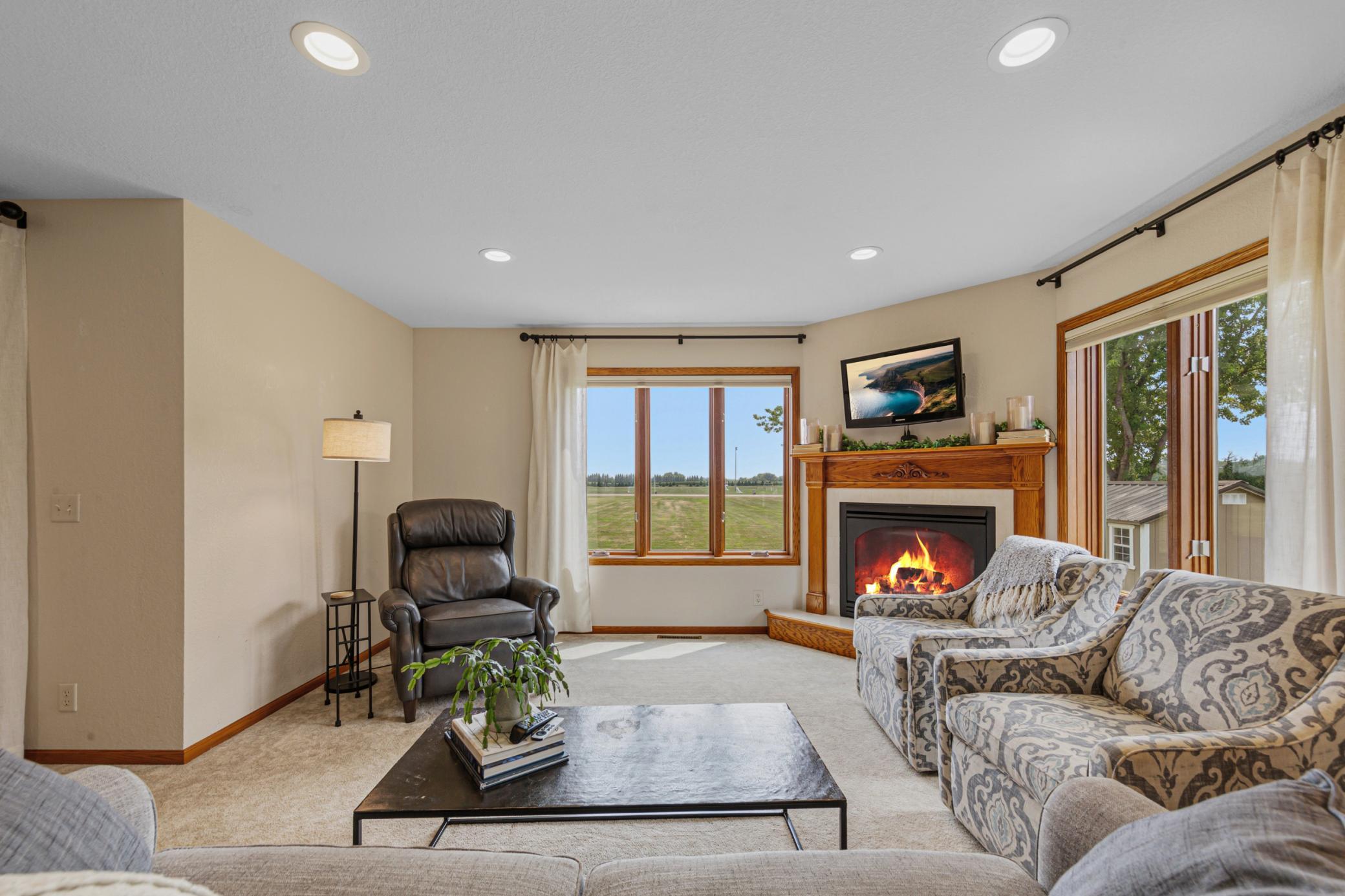 Living room w/open views