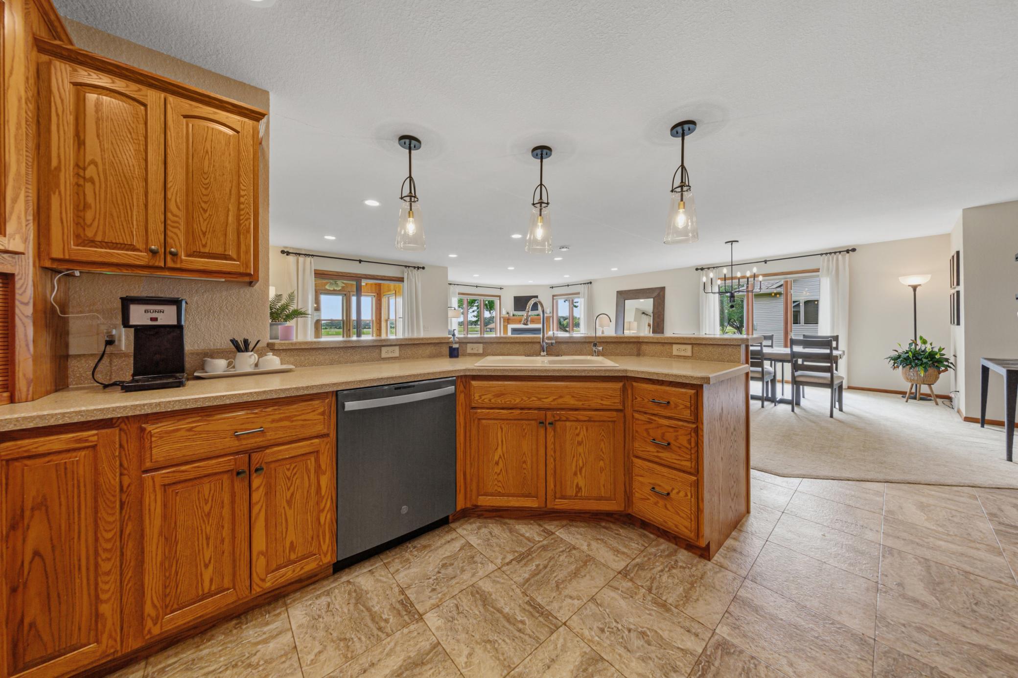 Open Kitchen overlooking main level