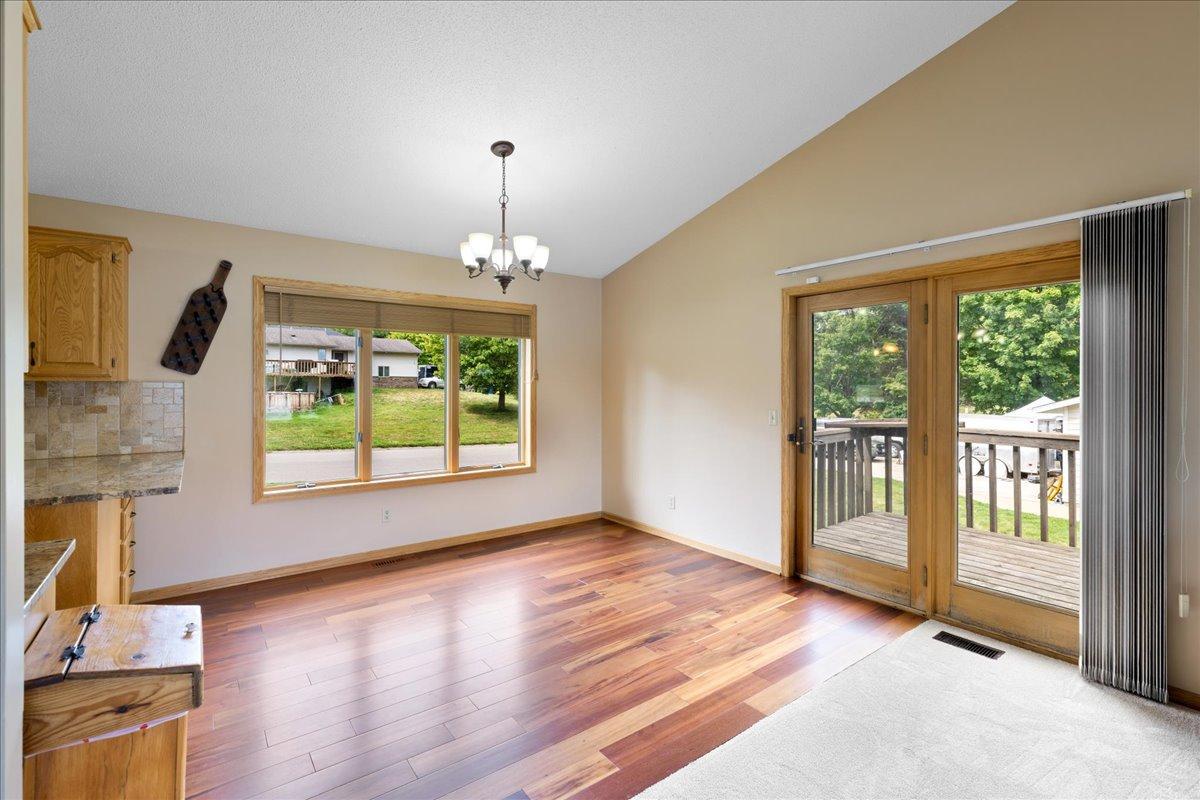 Open the Door to Outdoor Living The dining area connects directly to the deck, making grilling, entertaining, and carrying groceries inside wonderfully convenient.