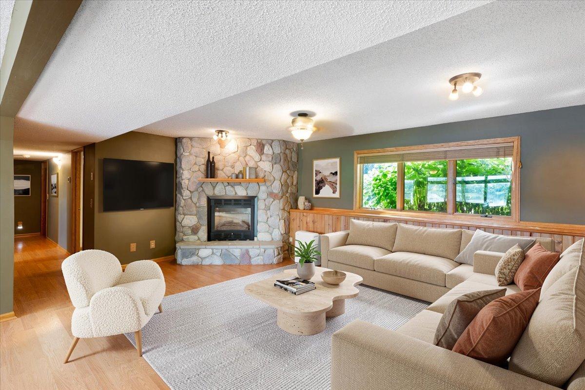 Imagine the possibilities in this spacious lower level famiily room