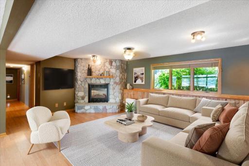 Imagine the possibilities in this spacious lower level famiily room