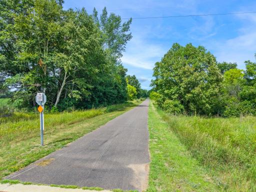 Sunrise Prairie Trail runs along the east side of the property