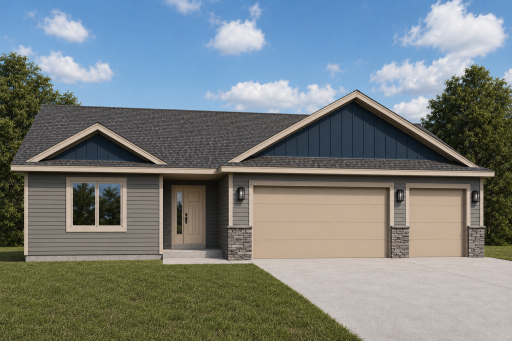 *AI-generated exterior rendering* This image is intended to provide a conceptual representation of the home. Not exact floor plan layout due to AI-generation.
