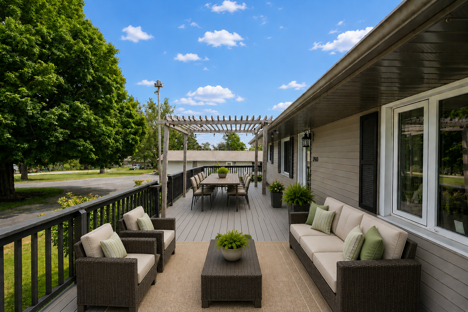 Virtual staged deck