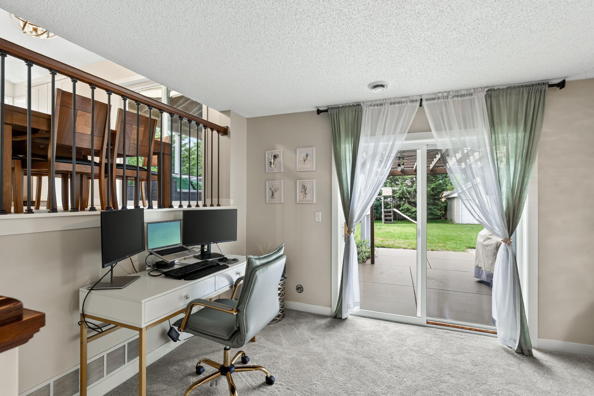 Family room- walk out to patio