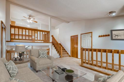 Open concept: Kitchen/dining overlooks main level living room!