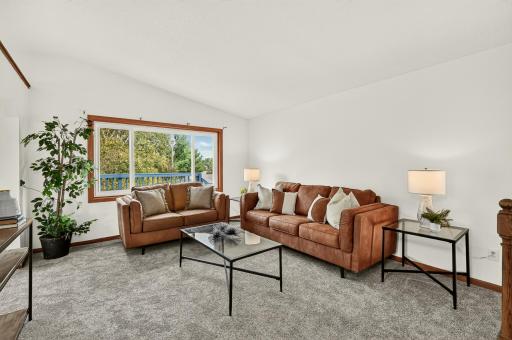 Living Room with new carpet
