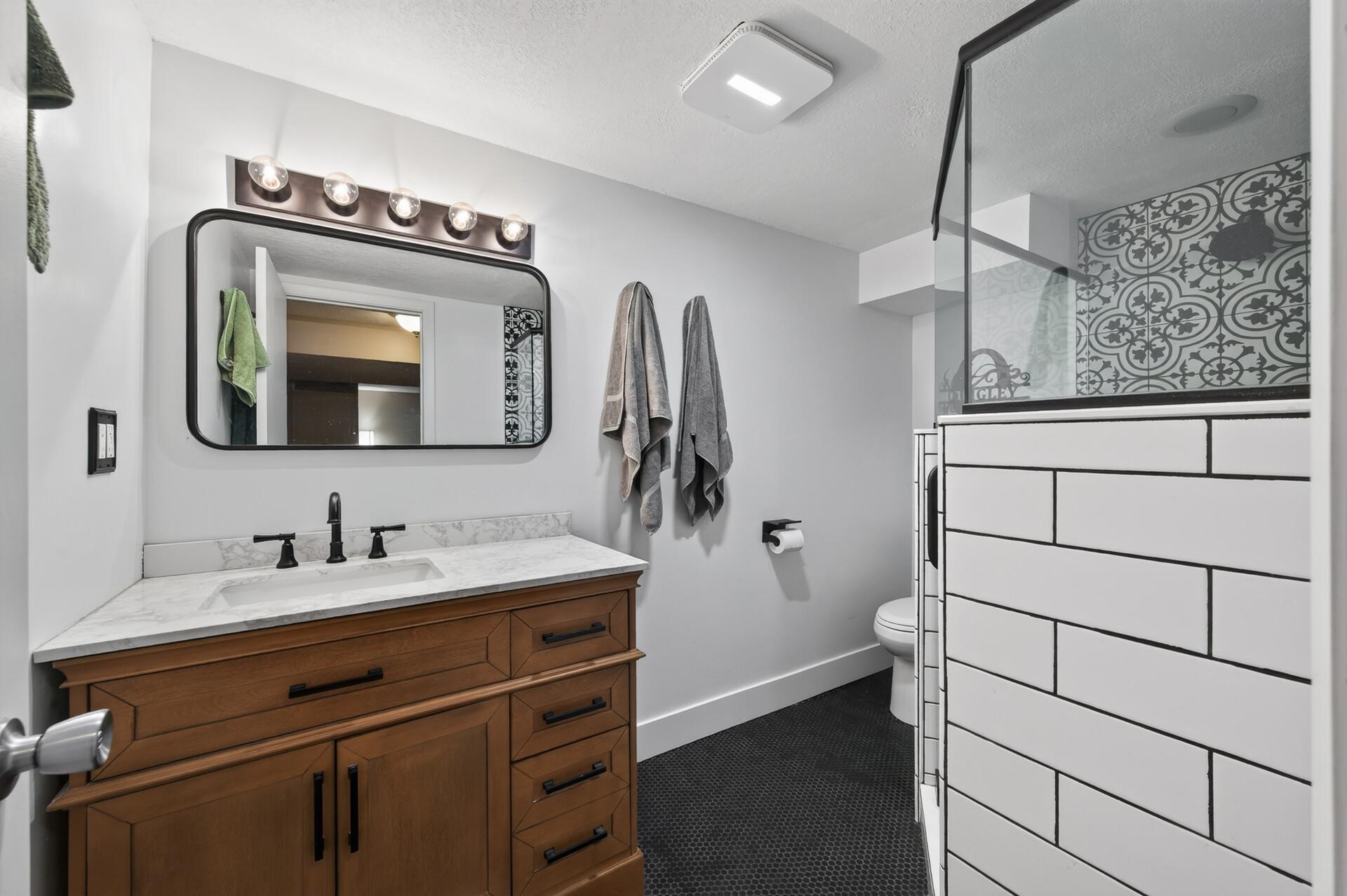 lower level bathroom- recently updated!