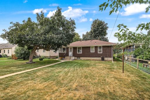 Rear elevation of home with lot's of options to add a future deck, patio, or pergola.