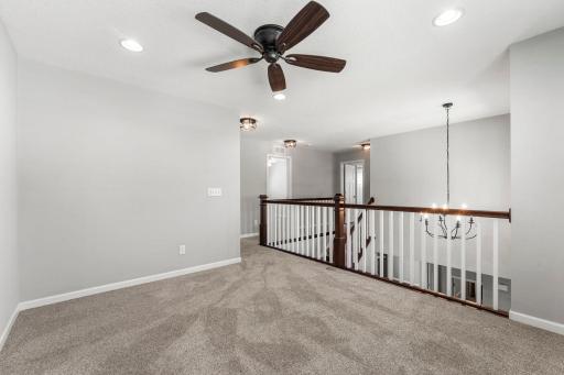 The loft adds even more flexibility with space for a second living area, homework station, home gym, or comfortable spot to unwind.