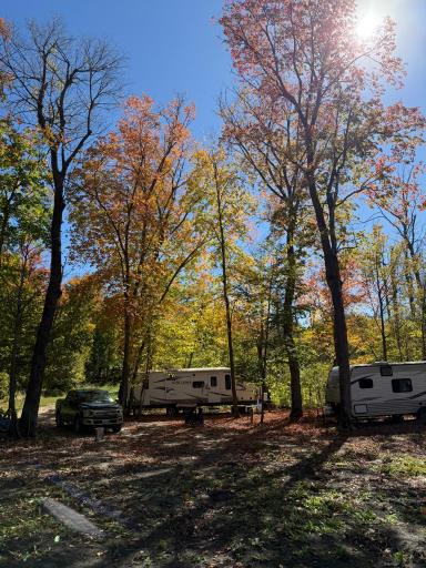 Enjoying camper life and nature