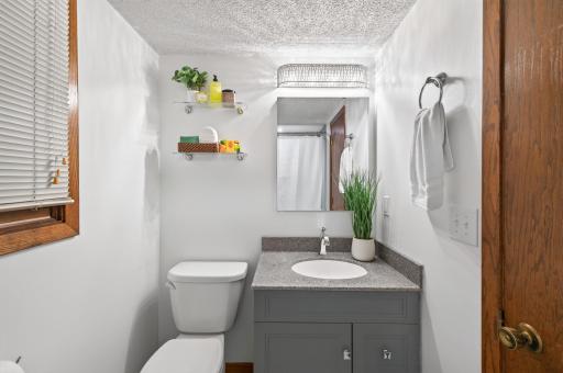 A bright bathroom offering the perfect blend of comfort and functionality.