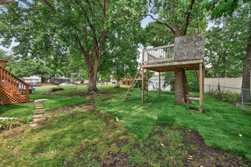 A spacious fully fenced in backyard great for pets, gatherings, and plenty of room to relax, entertain, and enjoy the outdoors.