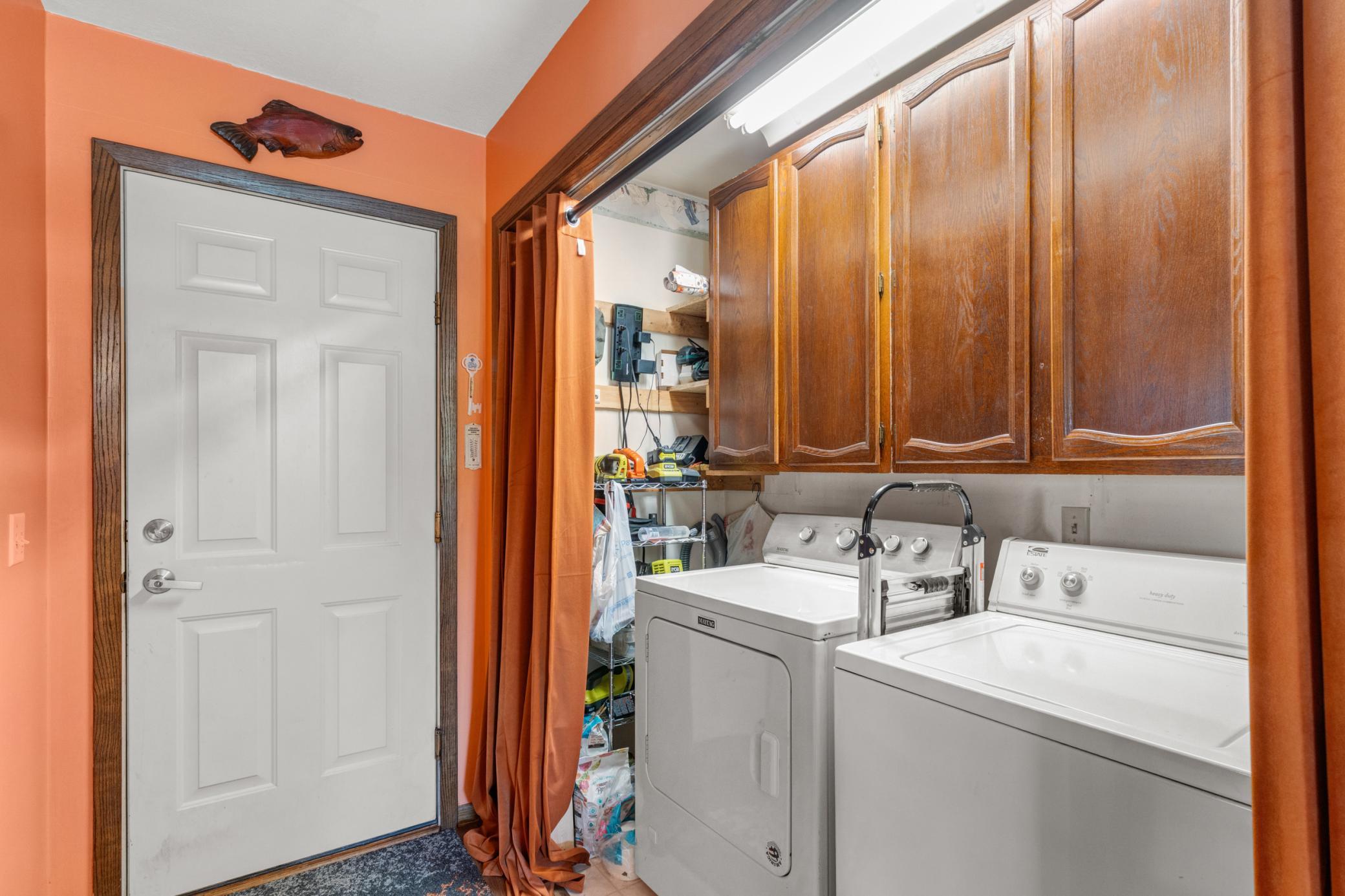 Main Level Laundry/Door to Attached Garage